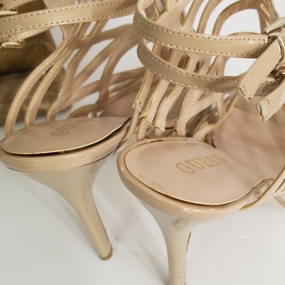 Guess Harlen Patent High Heel Sandals size 9.5 - Picture 4 of 8
